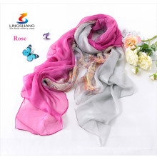 Double color gradient Cashmere scarf pashmina scarves, shawls Ponchos wraps silk scarf
